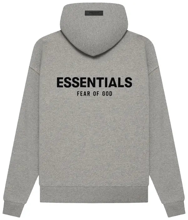 Large Fear of God Essentials Hoodie 'Dark Oatmeal'