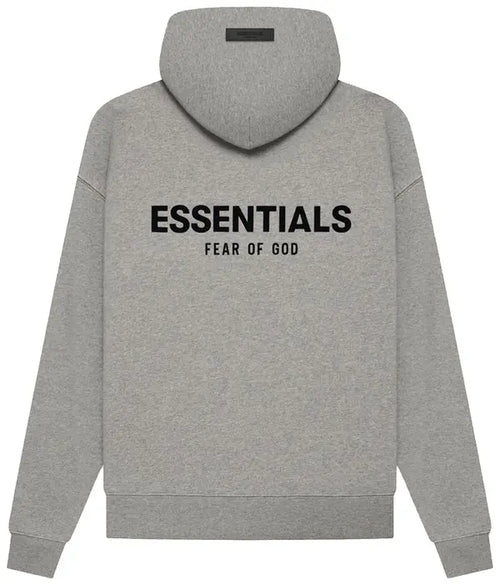 Large Fear of God Essentials Hoodie 'Dark Oatmeal'