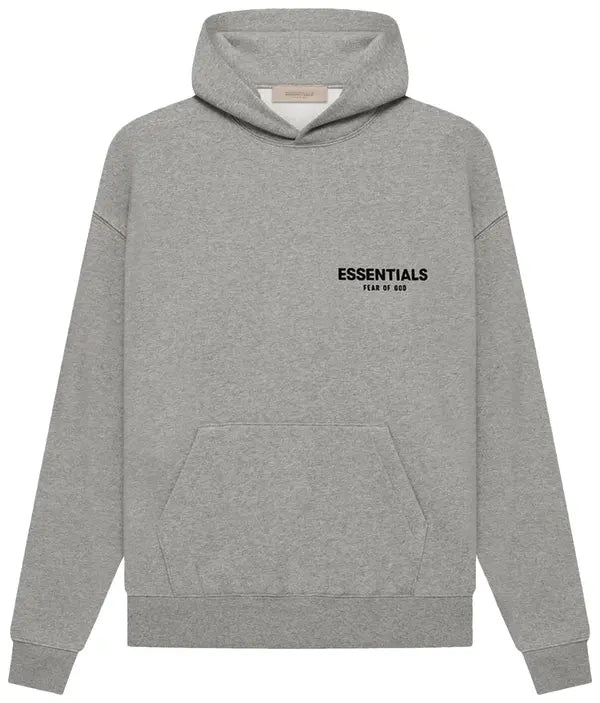 Large Fear of God Essentials Hoodie 'Dark Oatmeal'